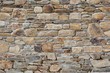 Magnifique mur de pierres en granit à Perros-Guirec en Bretagne