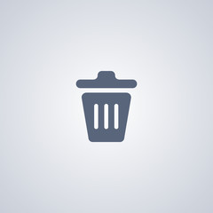 Poster - Trash icon, Basket icon
