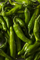 Raw Green Organic Shishito Peppers