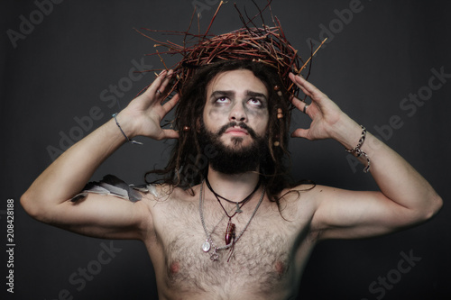 The Image For Halloween A Brutal Guy With Dreadlocks On A