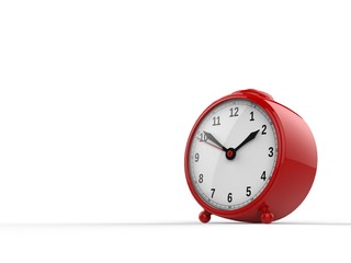 Wall Mural - Cute alarm clock - red