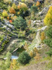 Wall Mural - Paisaje campos en otoño en Valverde de los Arroyos en Guadalajara (Castilla La Mancha,España)