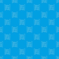 Poster - Abacus pattern vector seamless blue repeat for any use