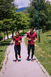 © Osigurach - Young fitness couple outdoor exercise