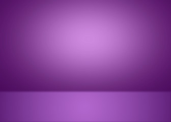 Wall Mural - abstract purple empty room lighting studio background mockup with empty space for your design.