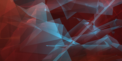 Wall Mural - Red geometric background