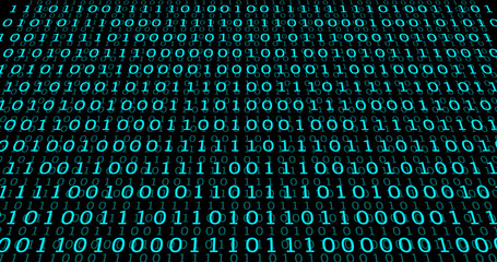 zeros ones binary code abstract concept