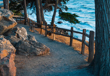 Winding Path Leading To The Ocean