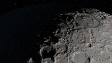 Craters In The Surface Of The Moon. Elements Of This Image Furnished By NASA's Scientific Visualization Studio.