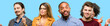 © Krakenimages.com - Group of mixed people, women and men pointing away side with fingers