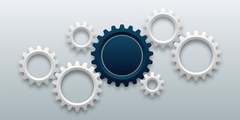 Wall Mural - gears and cogs background #vector graphics