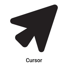 Poster - Cursor icon vector sign and symbol isolated on white background, Cursor logo concept