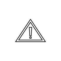 Poster - token of attention outline icon. Element of construction icon for mobile concept and web apps. Thin line token of attention outline icon can be used for web and mobile
