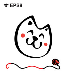 Sticker - Hand Drawn Doodle Cat Icon