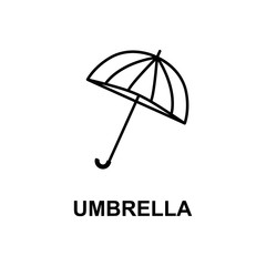 Poster - summer umbrella icon. Element of summer clothes for mobile concept and web apps. Detailed summer umbrella icon can be used for web and mobile. Premium icon