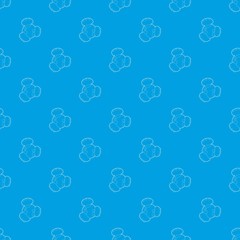 Poster - global communication pattern vector seamless blue repeat for any use
