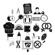 © ylivdesign - Scientific research icons set. Simple set of 25 scientific research vector icons for web isolated on white background