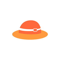 Aufkleber - Beach hat flat icon. Element of beach holidays colored icon for mobile concept and web apps. Detailed Beach hat flat icon can be used for web and mobile. Premium icon