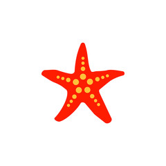 Poster - starlet flat icon. Element of beach holidays colored icon for mobile concept and web apps. Detailed starlet flat icon can be used for web and mobile. Premium icon
