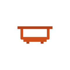 Aufkleber - Coffee table flat icon. Element of furniture colored icon for mobile concept and web apps. Detailed Coffee table flat icon can be used for web and mobile. Premium icon