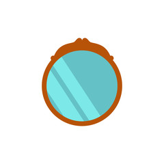 Aufkleber - wall mirror flat icon. Element of furniture colored icon for mobile concept and web apps. Detailed wall mirror flat icon can be used for web and mobile. Premium icon