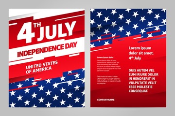 Wall Mural - Happy independence day 4 th july, United states of america day. USA