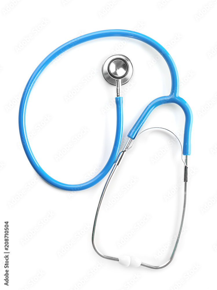 Stethoscope on white background