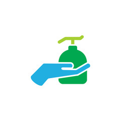 Wall Mural - Hand Soap Logo Icon Design