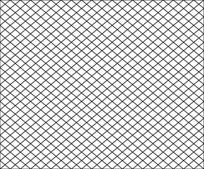 Poster - seamless net texture pattern with black squares on white background, illustration