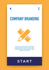 Canvas Print - Company Branding Icon