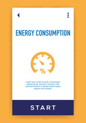 Sticker - Energy Consumption Icon