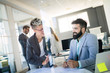 © NDABCREATIVITY - Collaboration and analysis by business people working in office