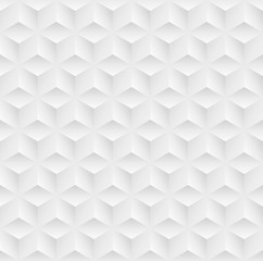 Aufkleber - White seamless geometric pattern. Vector tiles background.