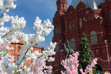 monument to Marshal Zhukov in Moscow