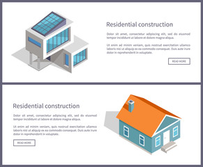 Sticker - Residential Construction Web Vector Illustration