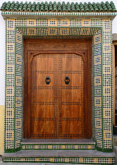 Wall Mural - Ancient walls of the old town (Medina) in Tetuan, Morocco, Africa