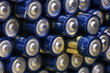 Alkaline battery size AAA batteries in perspective