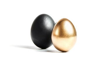 Wall Mural - Black and golden egg