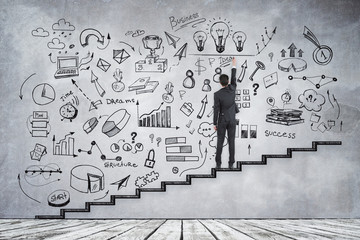 Poster - Leadership and marketing concept