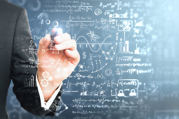Aufkleber - Science and education concept