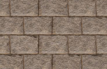 pattern gray weathered stone block folded in a row wall, traditional embankment design material