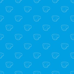 Poster - Baby diaper pattern vector seamless blue repeat for any use