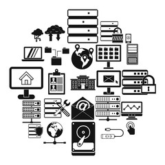 Poster - Handheld icons set. Simple set of 25 handheld vector icons for web isolated on white background