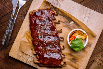 Wall Mural - Barbecue pork ribs