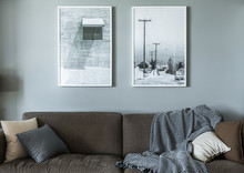 Sofa, Wall Art In Modern Living Room