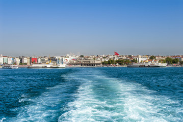 Poster - Istanbul, Turkey, 8 June 2018: Kadikoy port