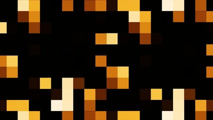 Poster - Broadcast Twinkling Cubic Hi-Tech Triangles and squares. Random Changing Geometrical Graphics Shapes Colored Figures Motion Animation. Abstract background of 8-bit minimalism triangles and squares
