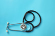 © Pixel-Shot - Stethoscope on color background. Health care concept