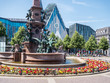 Leipziger Augustusplatz mit Mendebrunnen