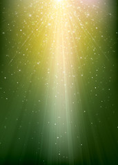 Wall Mural - vector sparkle background with rays, stars and lights.